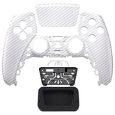 White Silver Carbon Fiber Front Shell with touchpad