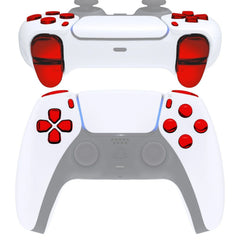 Glossy Chrome Red 11in1 Button Kits 030/040/050