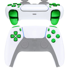 Glossy Chrome Green 11in1 Button Kits 030/040/050