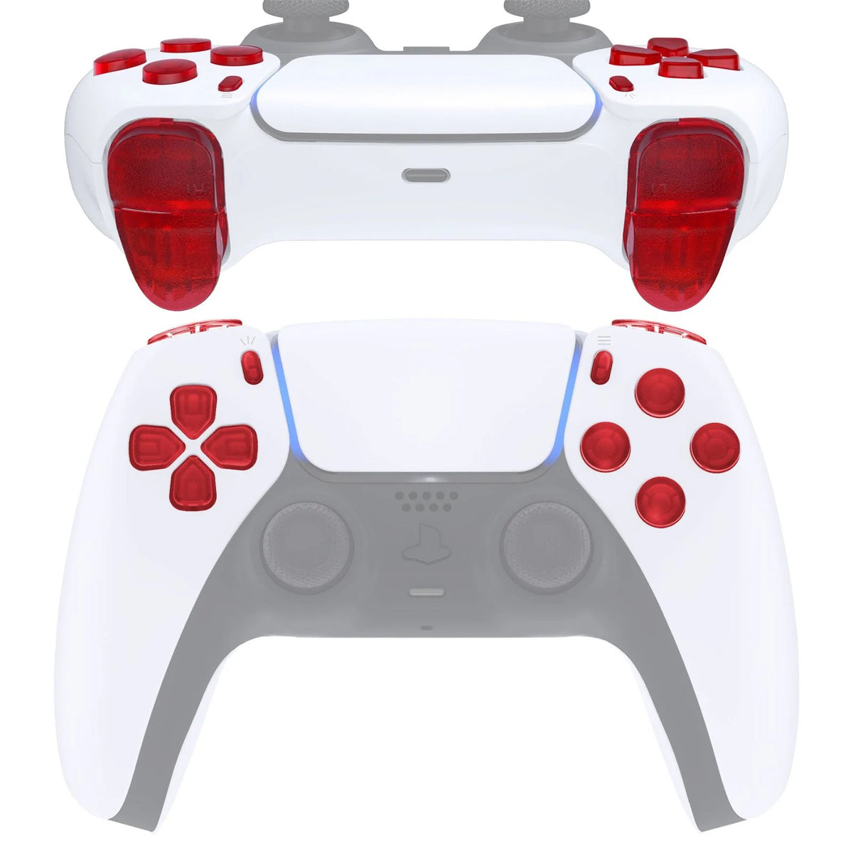 Clear Red 11in1 Button Kits 030/040/050