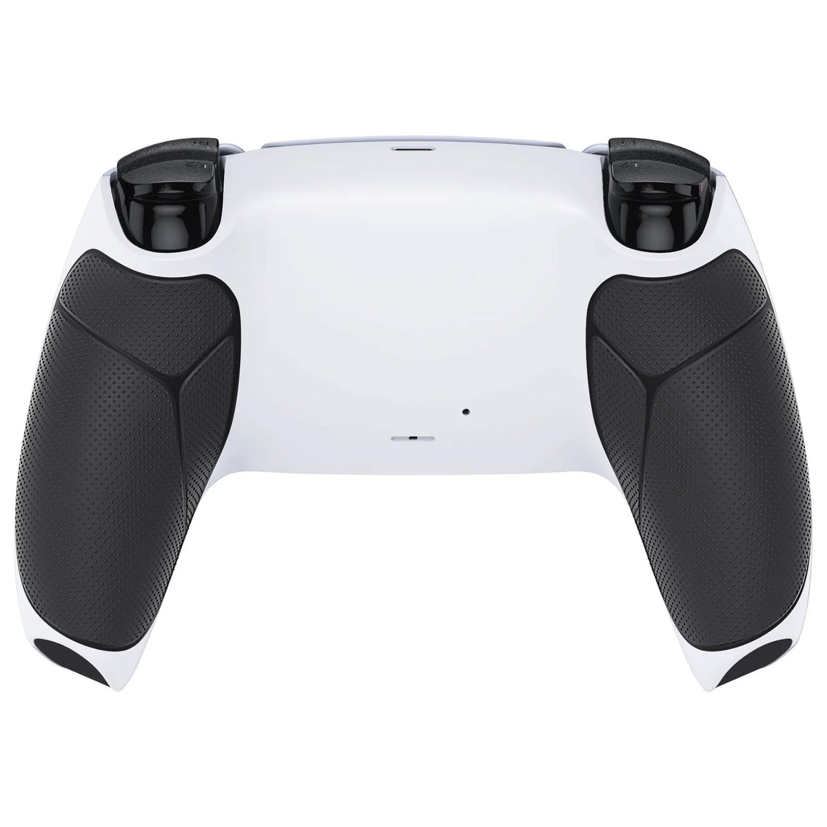 Rubberized Black White Performance Non-Slip Rubberized Grip Back Shell