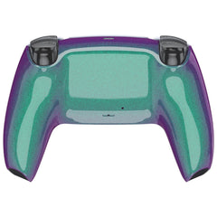 Glossy Chameleon Green Purple Back Shell