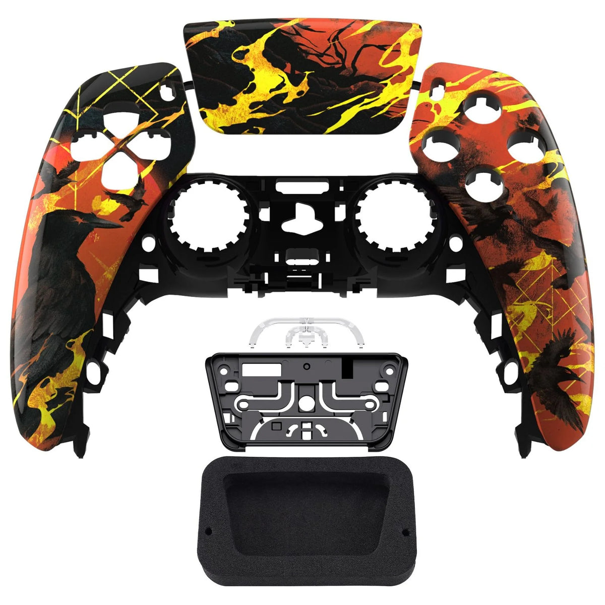 Glossy Blood Moon Raven Front Shell with touchpad