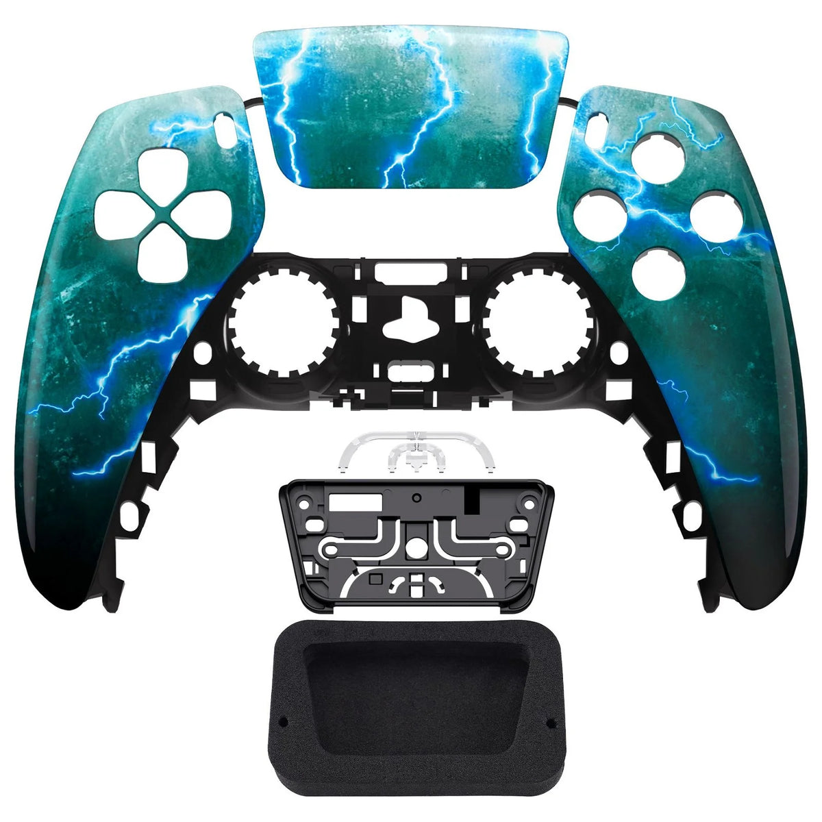 Glossy Green Storm Thunder Front Shell with touchpad
