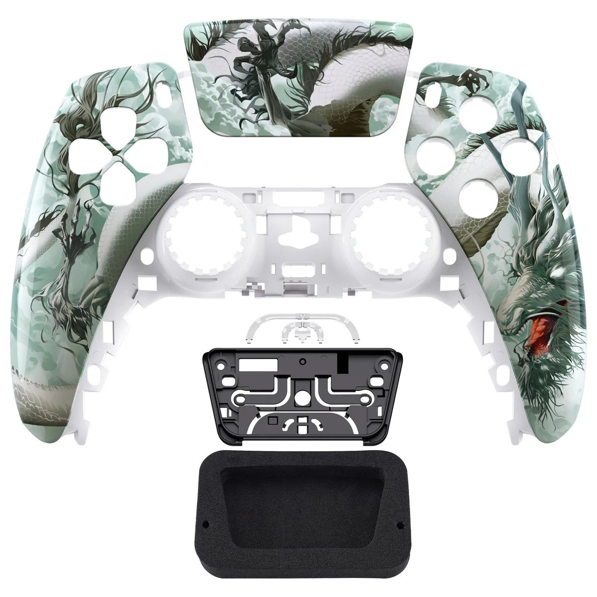 Glossy Jade Dragon - Cloud Dominator Front Shell with touchpad