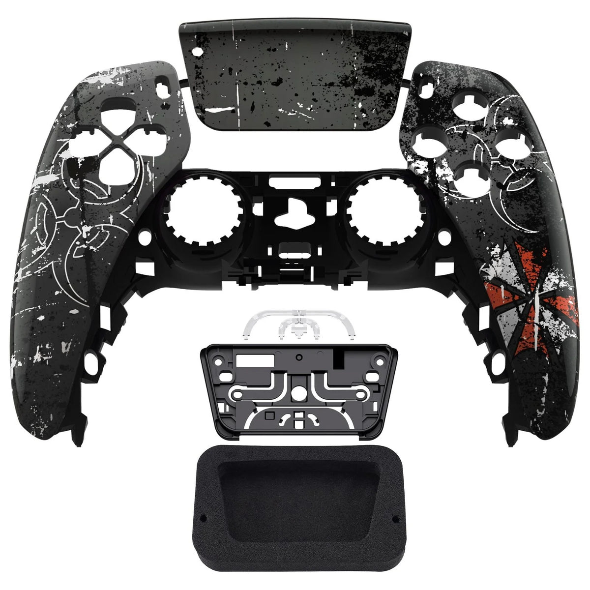 Glossy Resident Biohazard Front Shell with touchpad