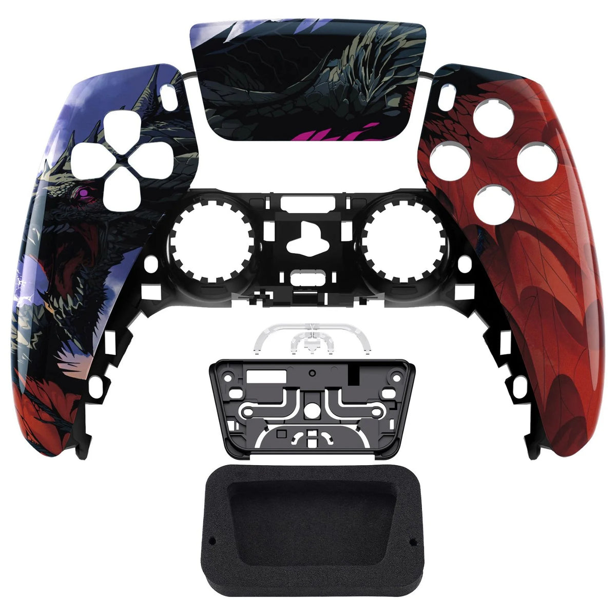 Glossy Roaring Dragon Front Shell with touchpad