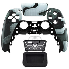 Glossy White Black Camouflage Front Shell with touchpad