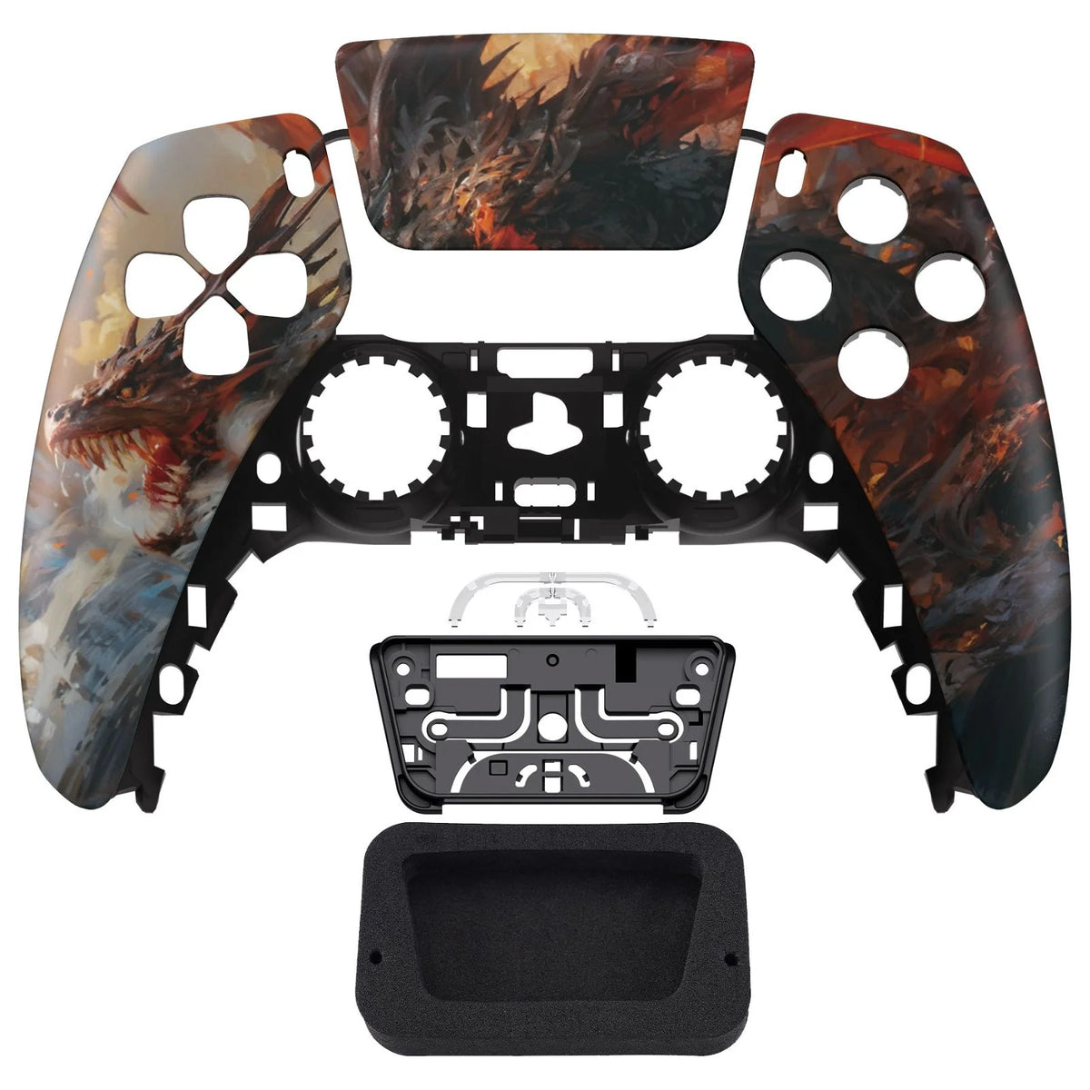 Red Dragon Front Shell with touchpad