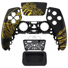 The Great GOLDEN Wave Off Kanagawa - Black Front Shell with touchpad