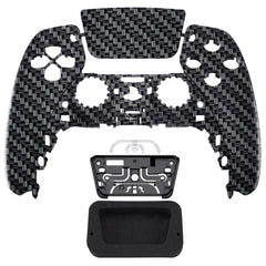 Soft Touch Black Silver Carbon Front Shell with touchpad