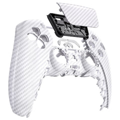 White Silver Carbon Fiber Front Shell with touchpad
