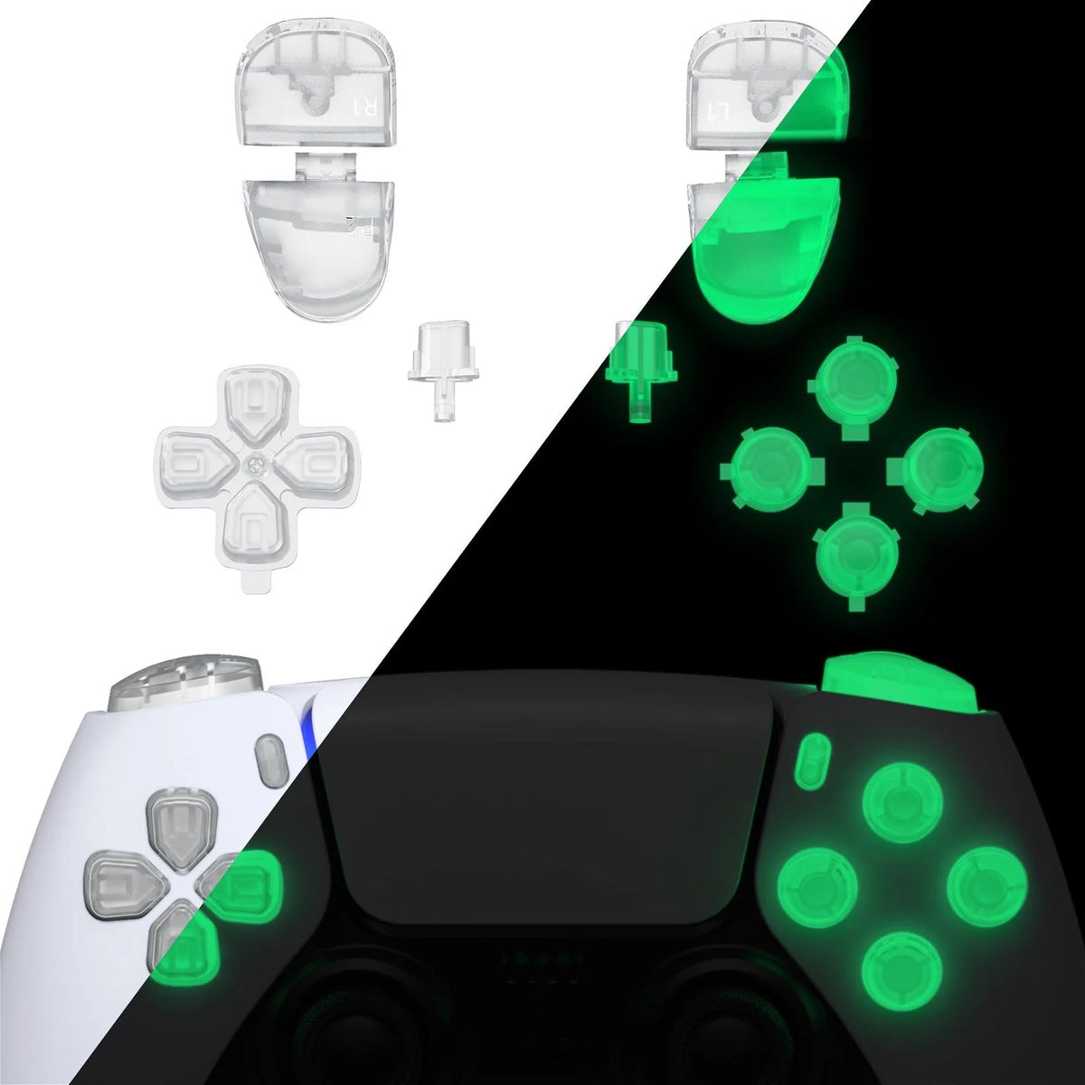 Glow in Dark - Green 11in1 Button Kits 030/040/050